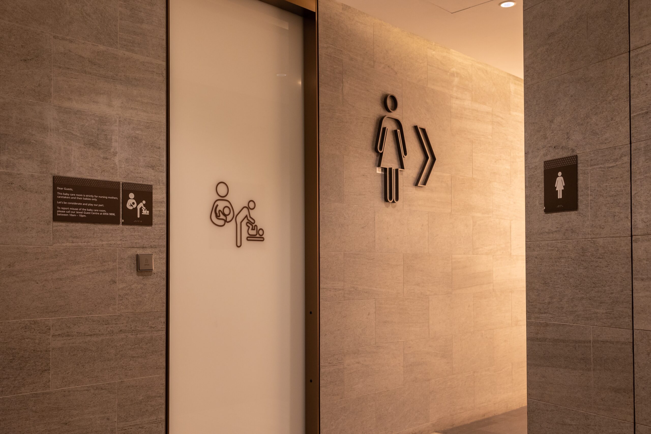 Public,Toilets,For,Mothers,And,Babies,In,Jewel,Airport,,Singapore.